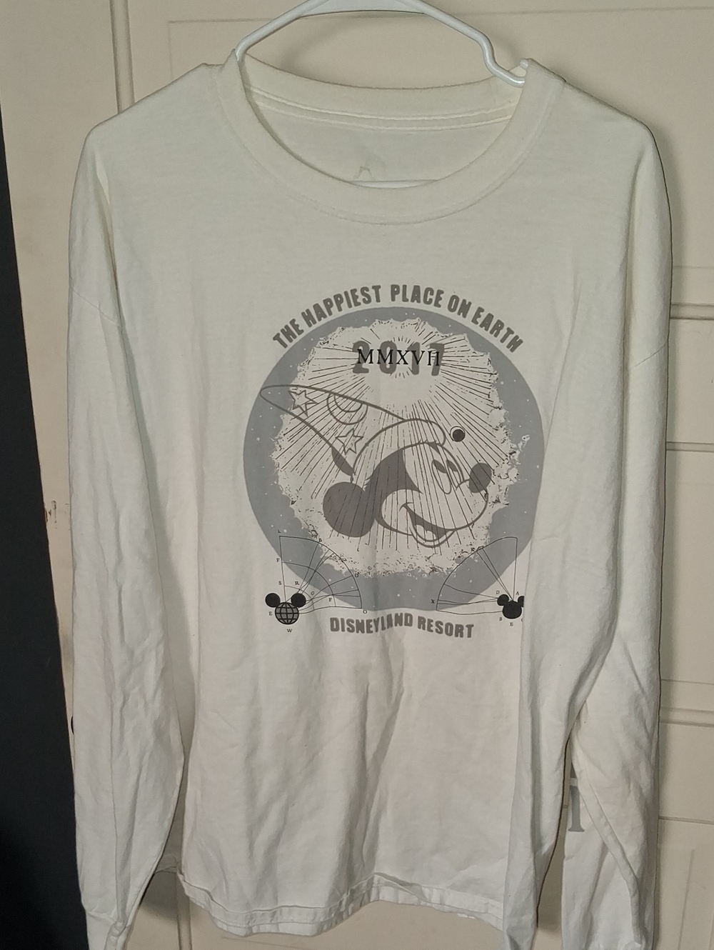 White Graphic Long-Sleeve Tee